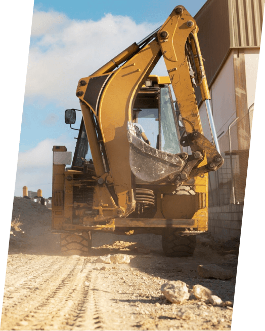 Excavator on site